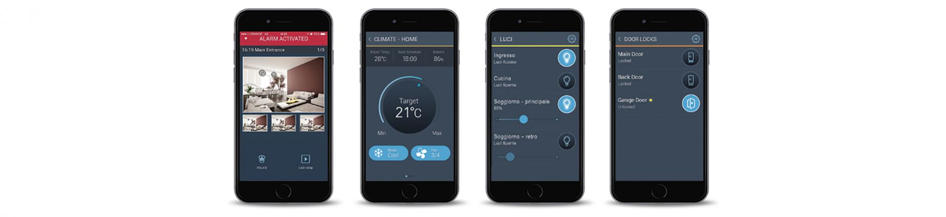 Risco Smart home op iphone